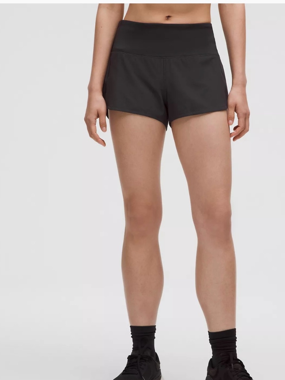 lululemon athletica Black High-Rise Speed Up Shorts